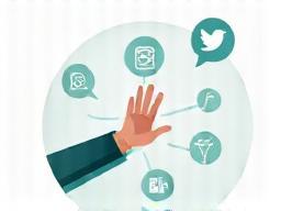 Illustration of following on social media