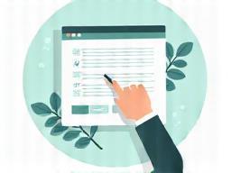 Illustration of filling out an online form